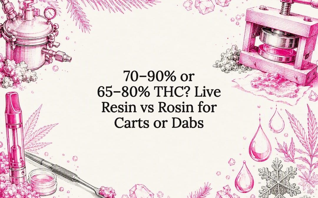 70–90% or 65–80% THC? Live Resin vs Rosin for Carts or Dabs
