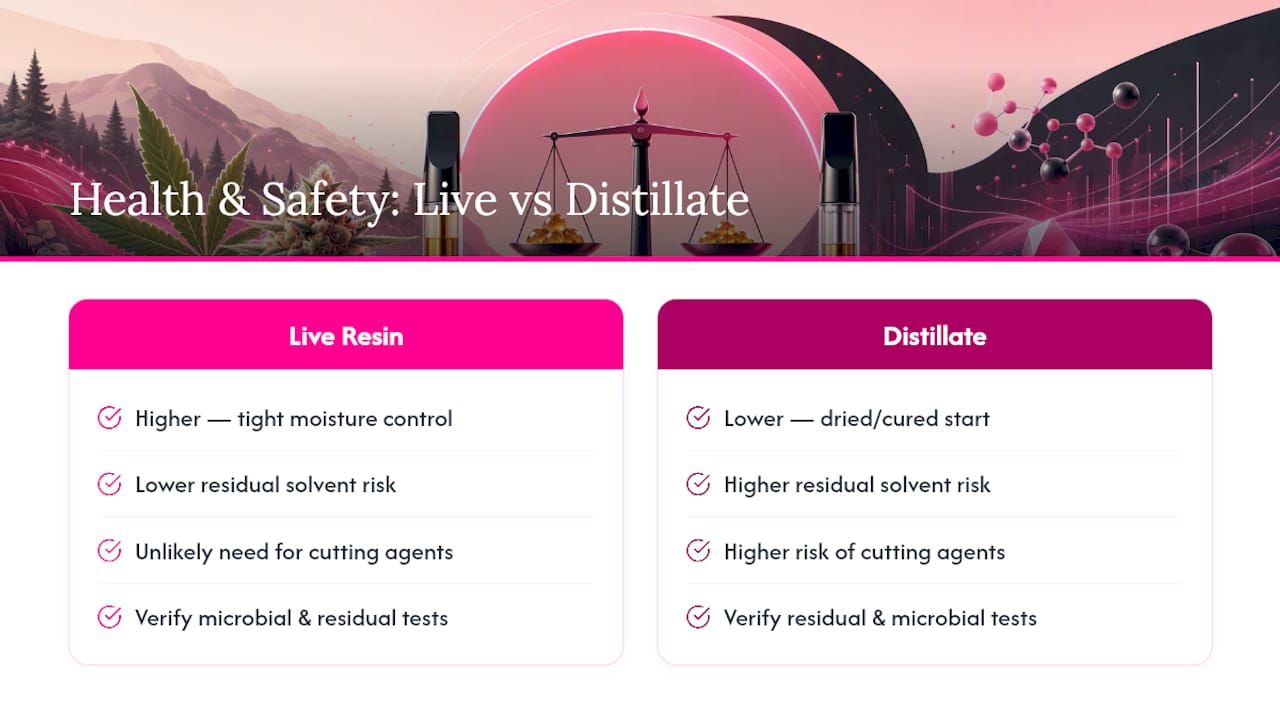 Health and Safety Considerations Unique to Each Type — overview diagram